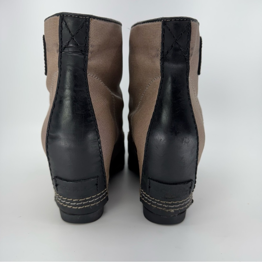 Sorel Joan of Arctic Wedge II PDX Waterproof Lace Up Leather Ankle Boots SZ 8.5 - Picture 3 of 12